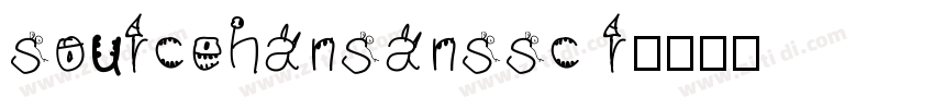 sourcehansanssc r字体转换